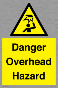 Danger Overhead Hazard